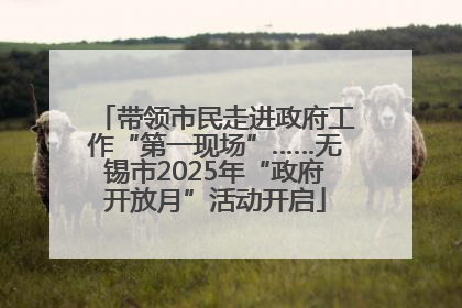带领市民走进政府工作“第一现场”……无锡市2025年“政府开放月”活动开启