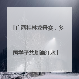 广西桂林龙舟赛：多国学子共划漓江水