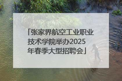 张家界航空工业职业技术学院举办2025年春季大型招聘会