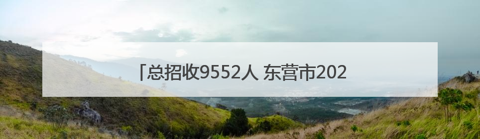 总招收9552人 东营市2025年初中后职业教育招生计划公布