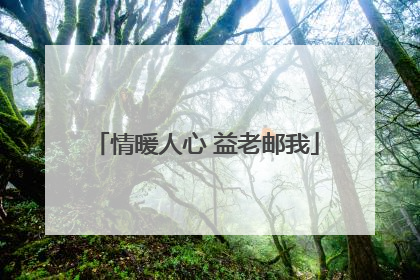 情暖人心 益老邮我