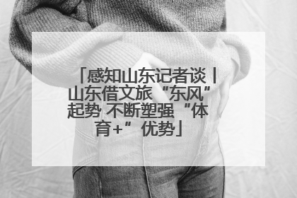 感知山东记者谈丨山东借文旅“东风”起势 不断塑强“体育+”优势