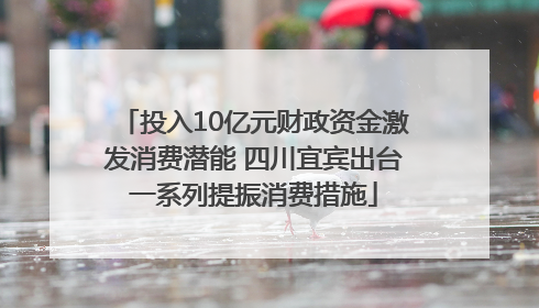 投入10亿元财政资金激发消费潜能 四川宜宾出台一系列提振消费措施