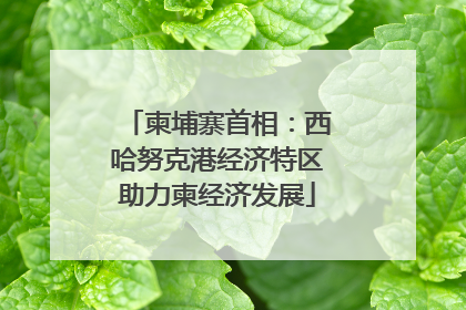 柬埔寨首相：西哈努克港经济特区助力柬经济发展