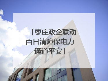 枣庄政企联动百日清障保电力通道平安