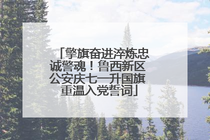 擎旗奋进淬炼忠诚警魂！鲁西新区公安庆七一升国旗 重温入党誓词