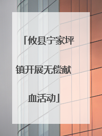 攸县宁家坪镇开展无偿献血活动
