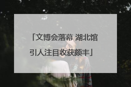文博会落幕 湖北馆引人注目收获颇丰