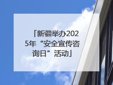 新疆举办2025年“安全宣传咨询日”活动