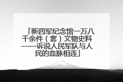 新四军纪念馆一万八千余件（套）文物史料——诉说人民军队与人民的血脉相连