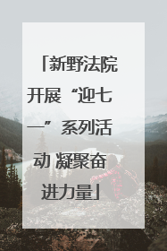 新野法院开展“迎七一”系列活动 凝聚奋进力量