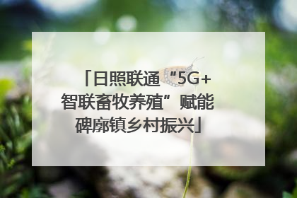 日照联通“5G+智联畜牧养殖”赋能碑廓镇乡村振兴