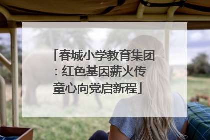 春城小学教育集团：红色基因薪火传 童心向党启新程