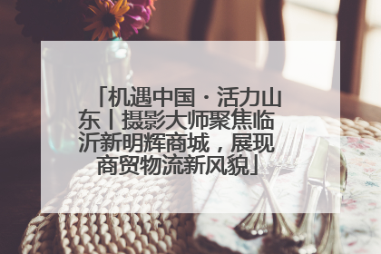 机遇中国・活力山东丨摄影大师聚焦临沂新明辉商城，展现商贸物流新风貌