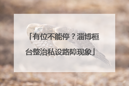 有位不能停？淄博桓台整治私设路障现象
