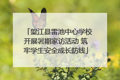 望江县雷池中心学校开展暑期家访活动 筑牢学生安全成长防线