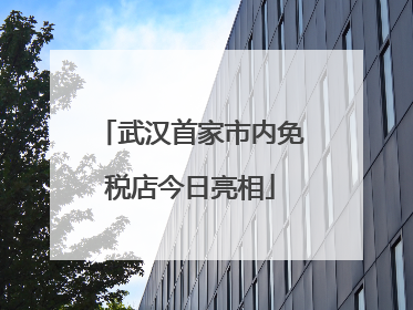 武汉首家市内免税店今日亮相