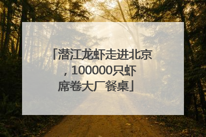 潜江龙虾走进北京，100000只虾席卷大厂餐桌