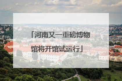 河南又一重磅博物馆将开馆试运行