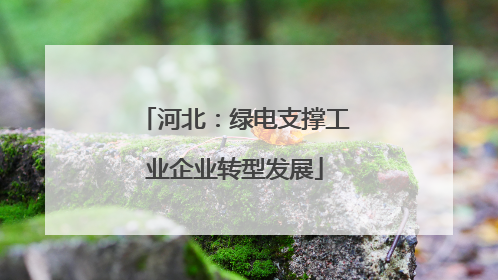 河北：绿电支撑工业企业转型发展