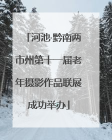 河池·黔南两市州第十一届老年摄影作品联展成功举办