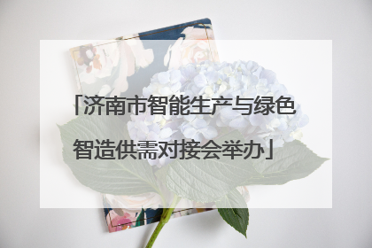 济南市智能生产与绿色智造供需对接会举办