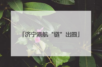 济宁港航“链”出圈