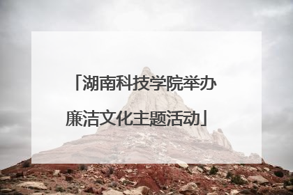 湖南科技学院举办廉洁文化主题活动