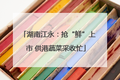 湖南江永：抢“鲜”上市 供港蔬菜采收忙