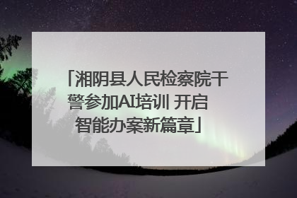 湘阴县人民检察院干警参加AI培训 开启智能办案新篇章
