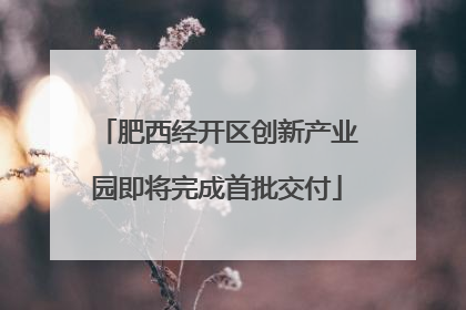 肥西经开区创新产业园即将完成首批交付