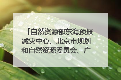 自然资源部东海预报减灾中心、北京市规划和自然资源委员会、广东省林业系统等正在招聘｜招聘信息