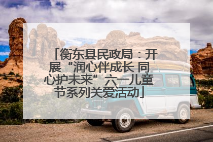 衡东县民政局：开展“润心伴成长 同心护未来”六一儿童节系列关爱活动