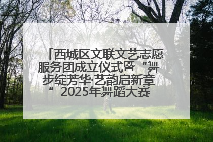 西城区文联文艺志愿服务团成立仪式暨“舞步绽芳华·艺韵启新章”2025年舞蹈大赛展演圆满举办
