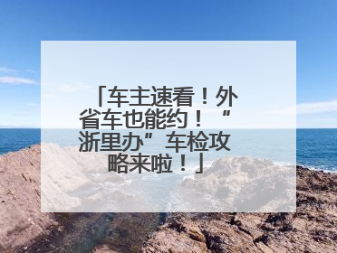 车主速看！外省车也能约！“浙里办”车检攻略来啦！