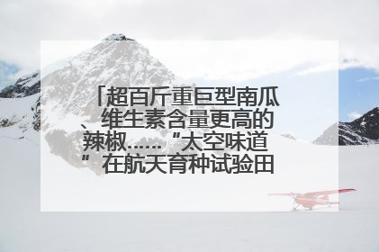超百斤重巨型南瓜、维生素含量更高的辣椒……“太空味道”在航天育种试验田里拔节生长