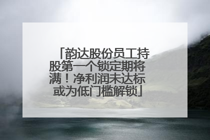 韵达股份员工持股第一个锁定期将满！净利润未达标或为低门槛解锁