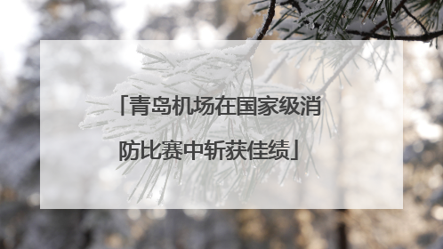 青岛机场在国家级消防比赛中斩获佳绩