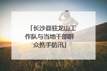 长沙县驻龙山工作队与当地干部群众携手防汛