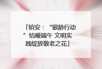 镇安：“银龄行动”情暖端午 文明实践绽放敬老之花