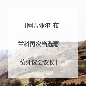 阿吉亚尔-布兰科再次当选葡萄牙议会议长
