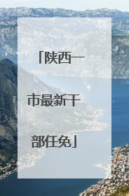 陕西一市最新干部任免