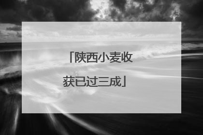 陕西小麦收获已过三成