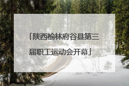陕西榆林府谷县第三届职工运动会开幕