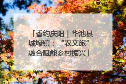 香约庆阳｜华池县城壕镇：“农文旅”融合赋能乡村振兴