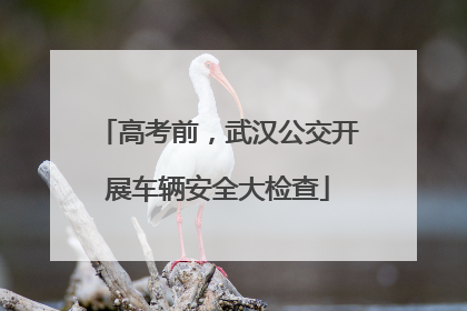 高考前，武汉公交开展车辆安全大检查