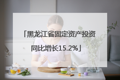 黑龙江省固定资产投资同比增长15.2%