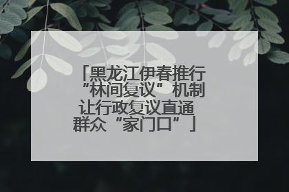 黑龙江伊春推行“林间复议”机制 让行政复议直通群众“家门口”