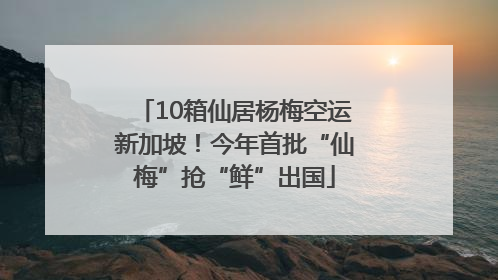 10箱仙居杨梅空运新加坡！今年首批“仙梅”抢“鲜”出国