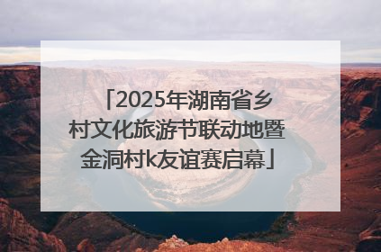 2025年湖南省乡村文化旅游节联动地暨金洞村k友谊赛启幕